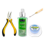 Kit Mega Hair - Alicate Removedor Agulha Reta E Fita