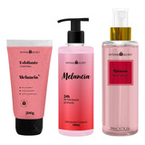 Kit Melancia: Esfoliante+ Creme + Body Splash-intense Secret