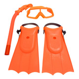 Kit Mergulho Completo Infantil Máscara Snorkel Pé De Pato *