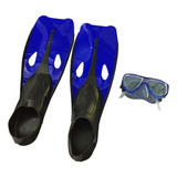 Kit Mergulho Mascara + Nadadeira + Bolsa Tam. 40-41 Olymport