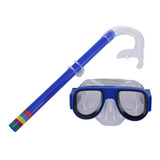 Kit Mergulho Óculos Mergulho Subaquático + Snorkel Infantil Cor Masculino