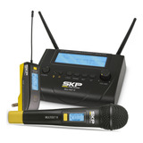Kit Microfone S/fio C/transmissor, Receptor Multiset Iii Skp