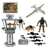Kit Militar Base Operações Ação Combate Brinquedo Infantil