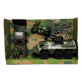 Kit Militar Tanque Torre Moto Soldado 1/16 Tam Gijoe Joytoy