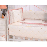 Kit Mini Berço 11 Peças - Urso Encantado - Saia Brinde