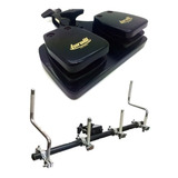 Kit Mini Rack Suporte Adaptador + Castanhola Clamp Torelli