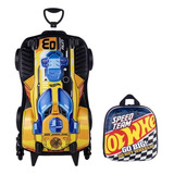 Kit Mochila 3d + Lancheira Hot Wheels Dune Dourada As