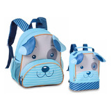 Kit Mochila Costas E Lancheira Infantil Bebê Cachorrinho Pet