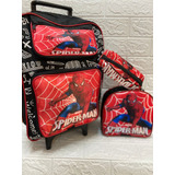 Kit Mochila Escolar Infantil Lancheira Rodinha Personagens
