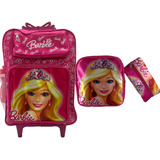 Kit Mochila Escolar Infantil Menina Lancheira E Estojo