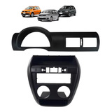 Kit Moldura Central E Painel Rádio Fox E Crossfox Preto