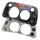 Kit Moldura Preta Cinza Painel Pollak Mercedes Mb 1418 1620
