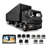 Kit Monitor 10p 5 Cameras Dvr Caminhão Van Onibus Q5 Vo6