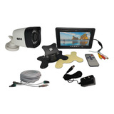 Kit Monitor Porteiro 7 Lcd+com 1câmera Infra Leds+20mts Cabo