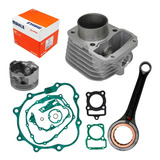 Kit Motor Camisa Pistão Biela Cg 125 Titan 2003 Metal Leve