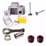 Kit Motor Cg Fan Titan125 2009 Biela Válvulas Retentores