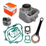Kit Motor Cilindro Biela Pistão Cg 125 Titan 2003 Metal Leve