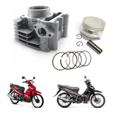 Kit Motor Cilindro Pistão E Anéis Yamaha Crypton 115 Std