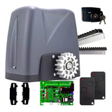 Kit Motor Portão Deslizante Nano Turbo Rossi 3m Cremalheiras Cor Preto Frequência 60 Hz Tamanho Da Engrenagem 17 110v/220v