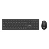 Kit Mouse E Teclado Philips Sem Fio Preto - Spt6308b