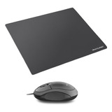 Kit Mouse Óptico Office Com Fio Usb 1,2m C/ Mouse Pad