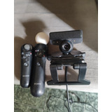 Kit Movie Ps3 Câmera Bastão Controle Com Jogos Sharp Shooter