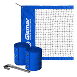 Kit Multisport Gismar Pro - Rede E Fita De Marcação Azul