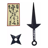 Kit Naruto Kunai Minato Yondaime Hokage Shuriken Lançamento