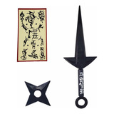Kit Naruto Kunai Minato Yondaime Hokage Shuriken Lançamento