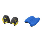 Kit Natação Palmar Power Padle + Prancha Pull Kick Speedo