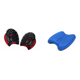 Kit Natação Speedo Palmar Power Padle + Prancha Pull Kick 