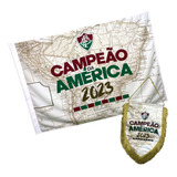 Kit Oficial Bandeira E Flâmula Fluminense Campeão 2023 