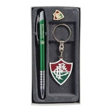 Kit Oficial Do Fluminense F.c, Caneta, Broche E Chaveiro 