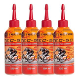 Kit Óleo Bike Lubrificante Tec50 Base Cera 4 Unidades 120ml