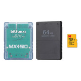 Kit Opl Funtuna Mx4sio + Mc 64 Mb + Sd 128gb Ps2 Slim