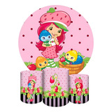 Kit Painel Redondo Capa De Cilindro Decoração Varios Temas