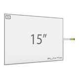 Kit Painel Touch Screen 15 Resistivo 4 Vias Usb - Playtix