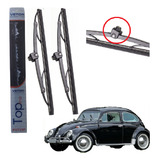 Kit Palhetas Limpador Para-brisa Fusca 53 A 75 Fixa Parafuso