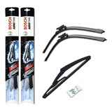 Kit Palhetas Silicone + Traseira Ford New Fiesta 2013 Diante