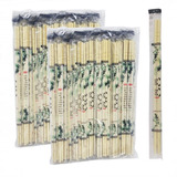 Kit Palito Hashi Descartável De Bambú 100par.total 200 Pares