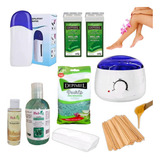 Kit Panela De Cera Aquecedor Roll-on Depilação Caseira