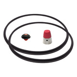 Kit Panela Pressão Clock Antiga 3 4,5l Borracha Peso Válvula