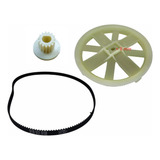 Kit Panificadora Correia 537mm + Polias Com Eixo Central 8mm