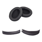 Kit Par Almofada + Headband Compatível Hyperx Cloud Stinger Cor Preto