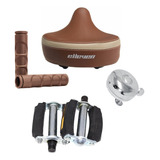 Kit Par De Pedal Bicicleta Antiga Monark Monareta Campainha.