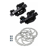 Kit Par Freio A Disco Mecânico Shunfeng Bike Pinças Disco