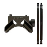 Kit Par Longarina Reta 380mm + Base Para Pedestal Slim Stay