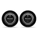 Kit Par Pioneer Subwoofer Ts-w3060br 12 Pol 4 Ohms 350w Rms