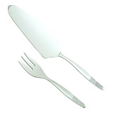 Kit Para Bolo 1 Espatula E 6 Garfos Luxo Meridional