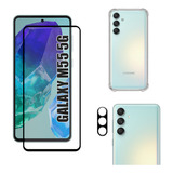 Kit Para Galaxy M55 5g - Película 3d + Capa Tpu + Câmera